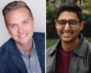 Ashu and Andrew's headshots