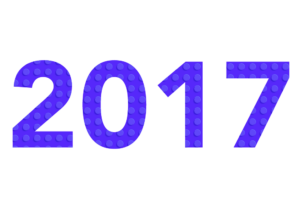 year 2017 in block letters