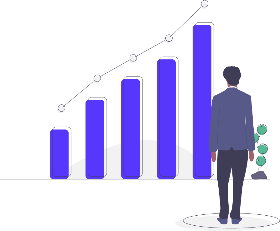 man beside chart